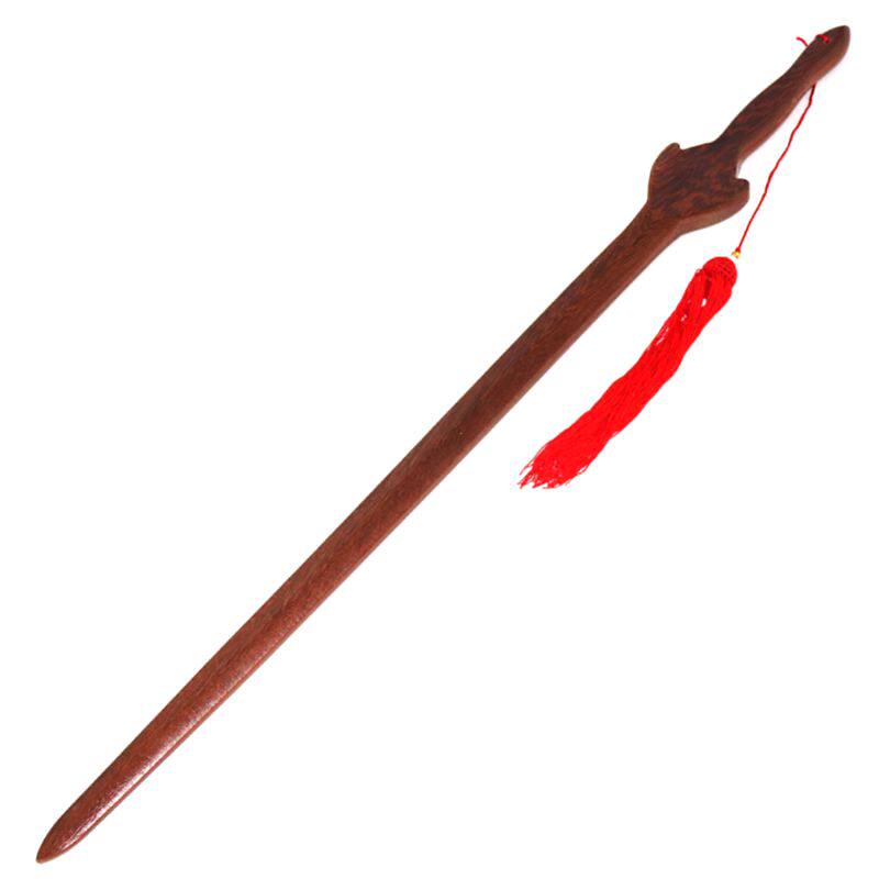 铁木一体剑剑道馆武术剑剑道训练中式木剑健身晨练表演练习太极剑_双