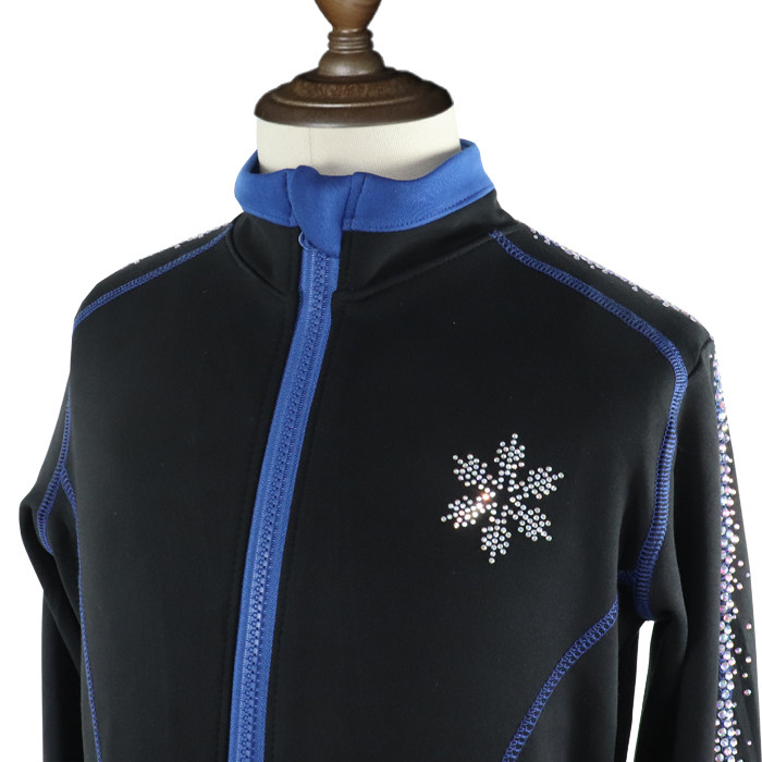 kundee秋冬加厚花样滑冰训练儿童加绒滑冰成人表演滑冰服