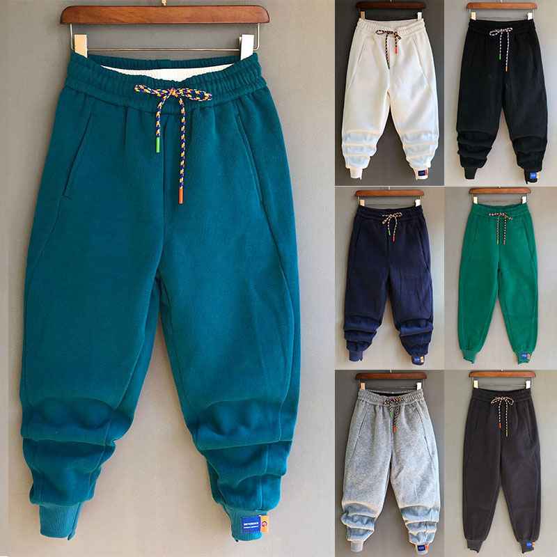 夏季潮男小脚休闲裤纯色运动裤时尚卫裤潮流束脚哈伦裤ins九分裤