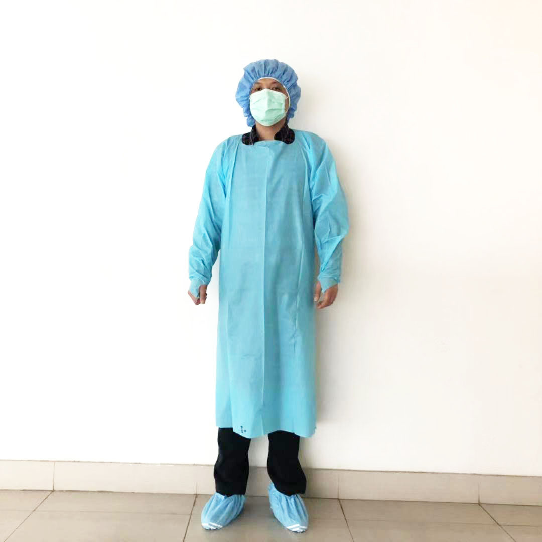 一次性成人防护服防水连体隔离户外加厚无纺布防护衣防护服