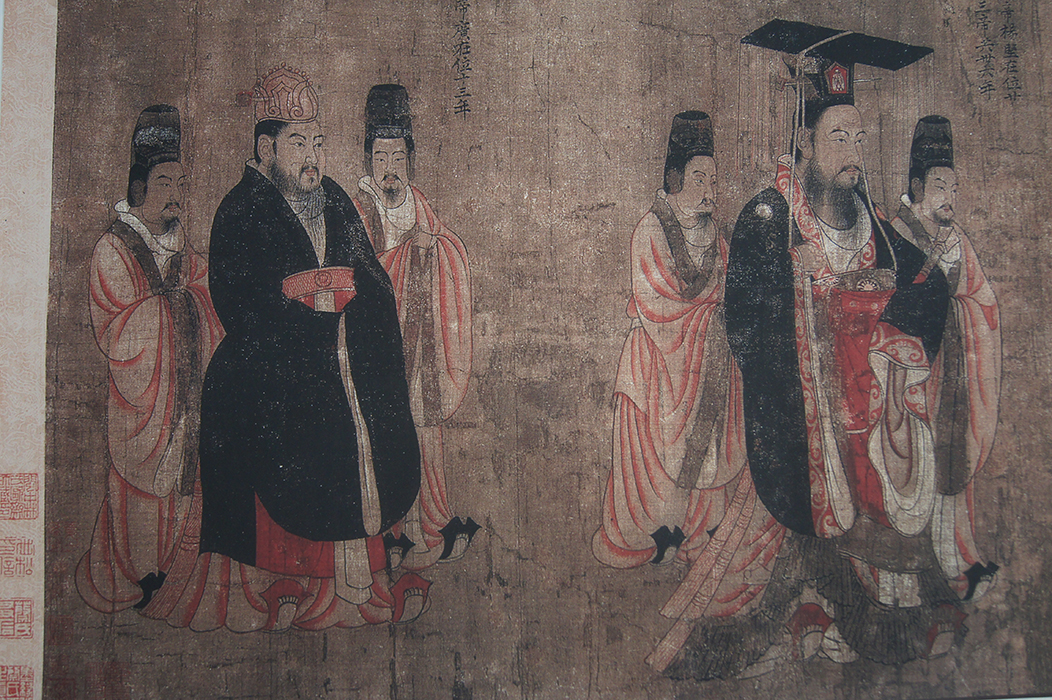 帝王历代立本阎立本国画宣纸微喷艺术复制高清国画