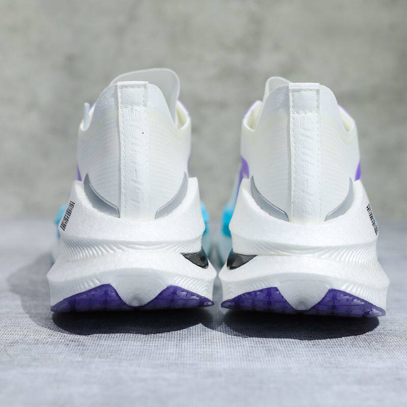 李宁绝影男子2021款极光蓝钛空42减震回弹跑步鞋arhq245arrs001