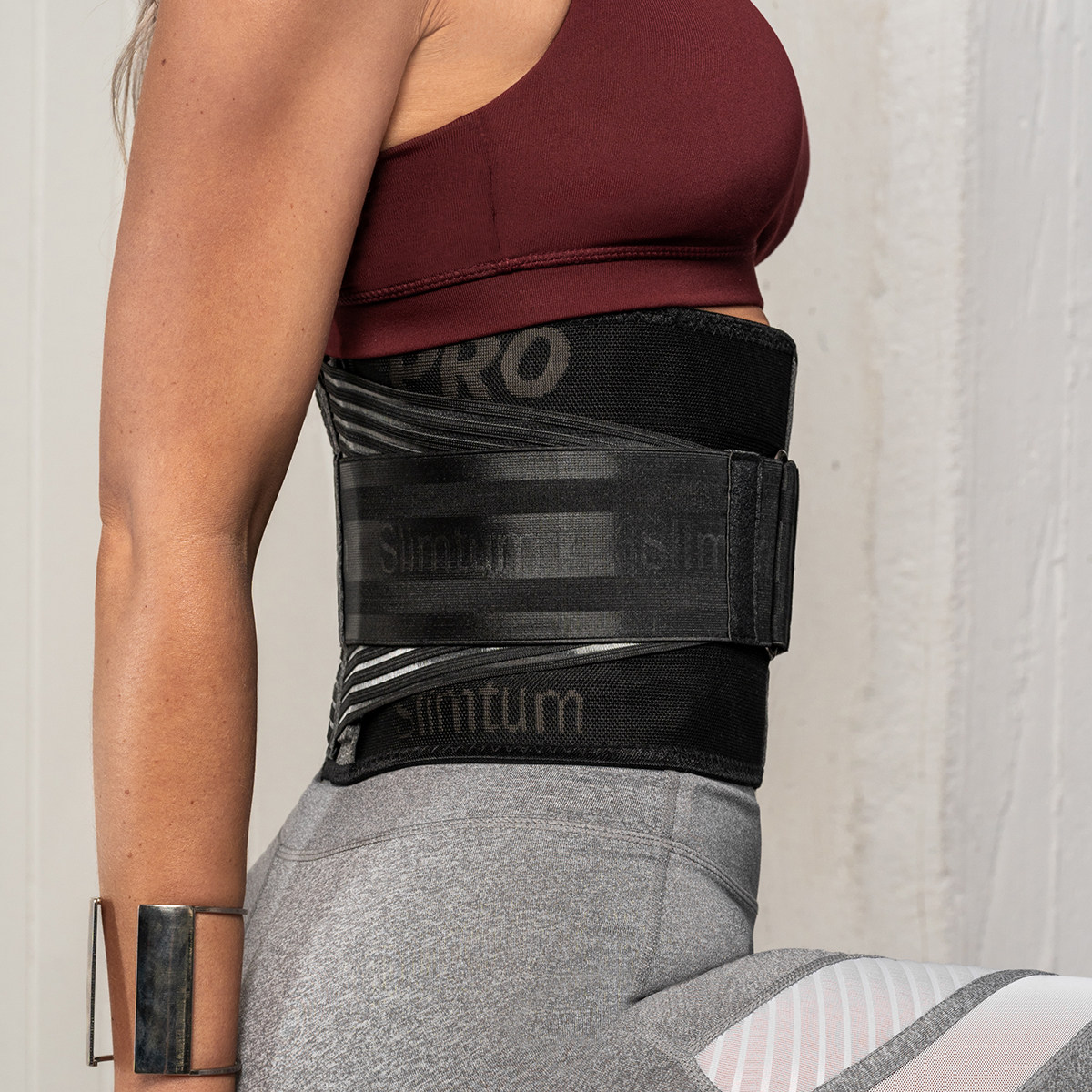 束腰slimtum腰带pro澳洲健身护腰塑形矫正绑带运动护腰