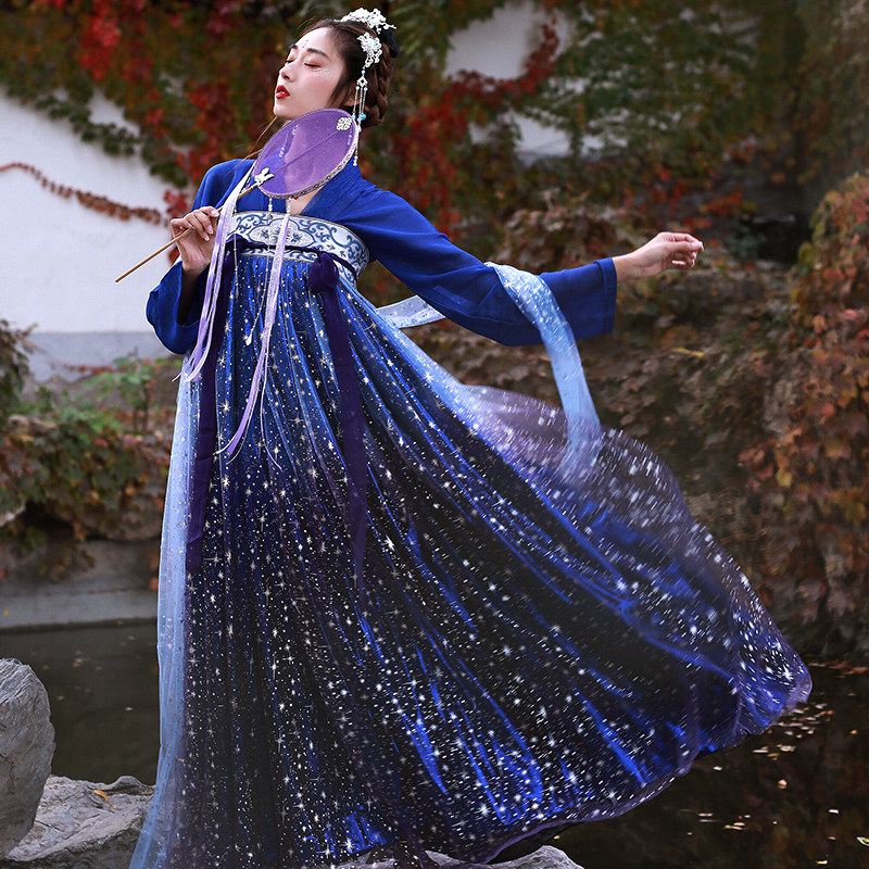 星空系列正品汉服女原创正版古装风显瘦超上衣民族服装