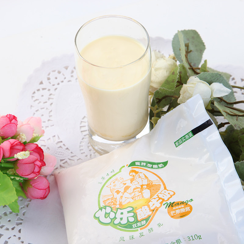 心乐芒果果味酸牛奶310g酸奶酸奶
