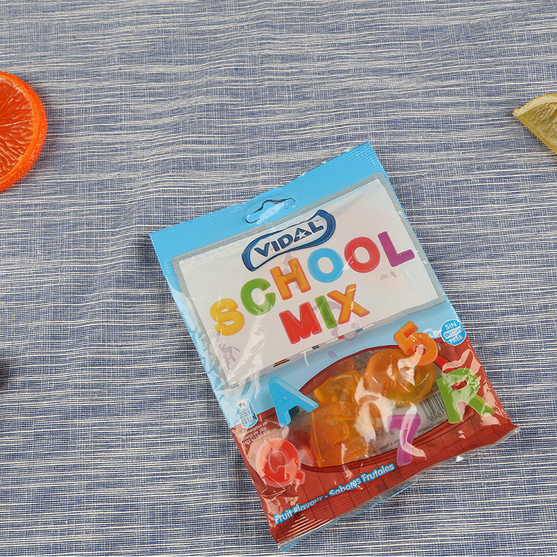 schoolmix彼糖字母数字字形软糖糖果零食传统糖果
