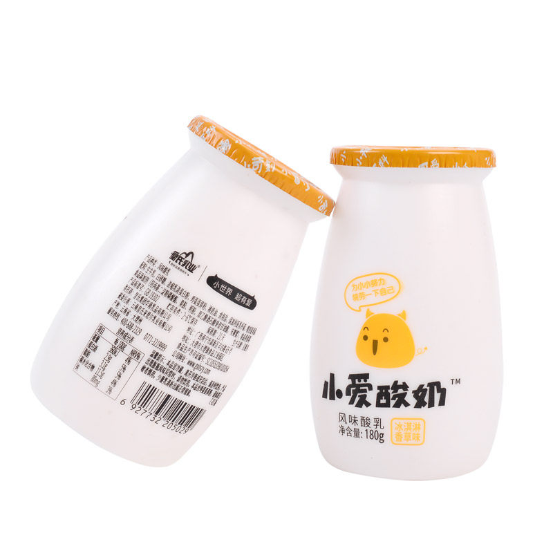 皇氏小爱酸奶冰淇淋冰激凌香草风味酸乳180g6瓶低温奶