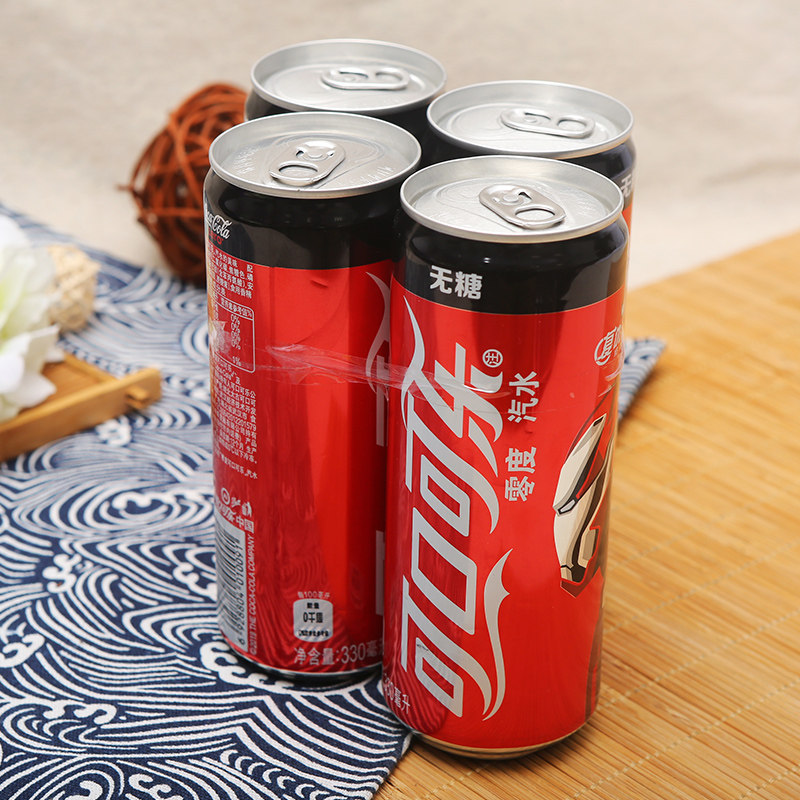 可口可乐零度330ml4罐碳酸饮料