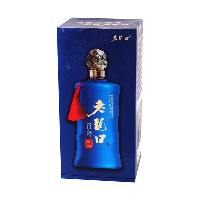 45度老龙口游龙500ml/盒白酒酒水