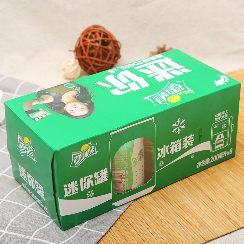 雪碧迷你200ml8罐汽水劲透冰爽碳酸饮料夏季碳酸饮料