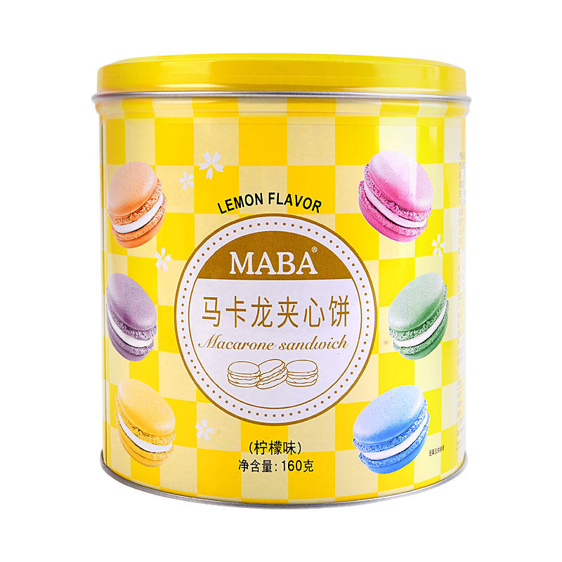 maba马卡龙夹心柠檬160g夹心饼干
