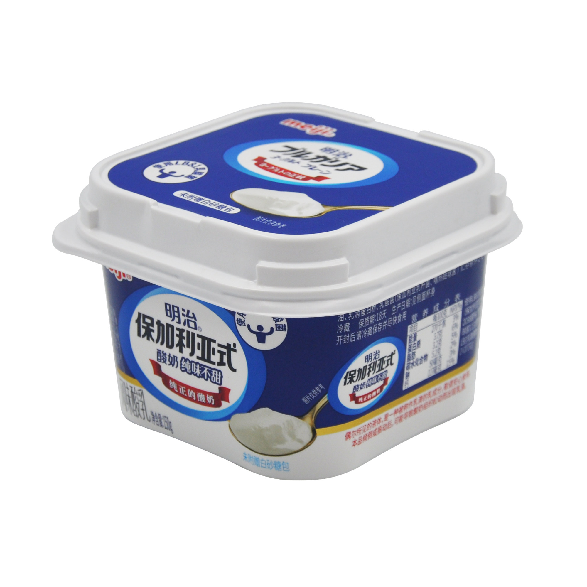 明治保加利亚酸奶纯味不甜低温奶