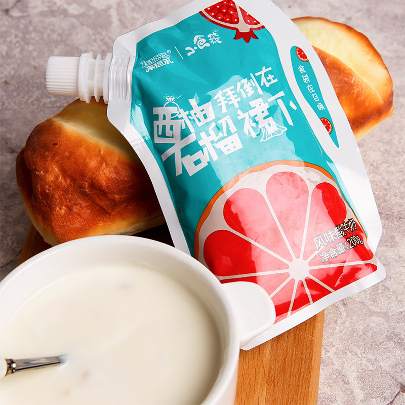 思尔西柚石榴风味酸牛奶200g低温奶