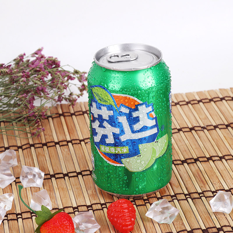 芬达苹果果味汽水饮料330ml6罐碳酸饮料
