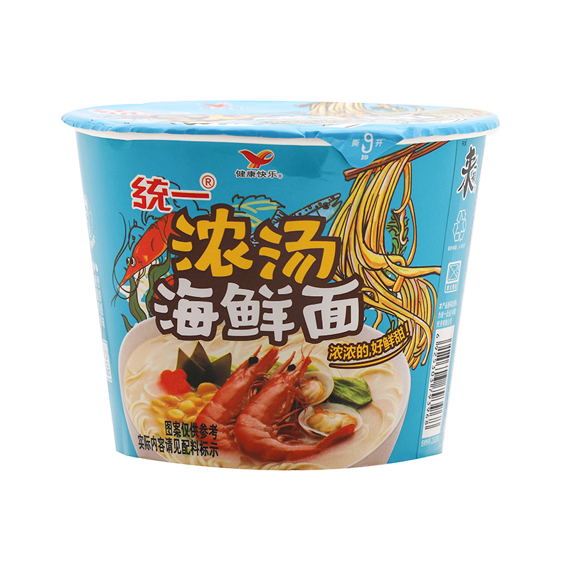 统一来一桶浓汤海鲜面101克/桶