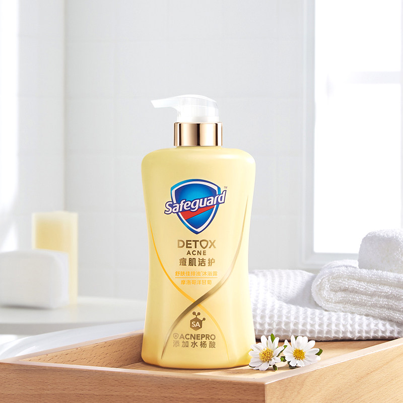 舒肤佳痘肌洁护洋甘菊洁面沐浴露540ml瓶