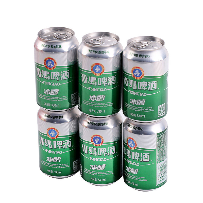 青岛啤酒冰醇10度330ml6罐啤酒