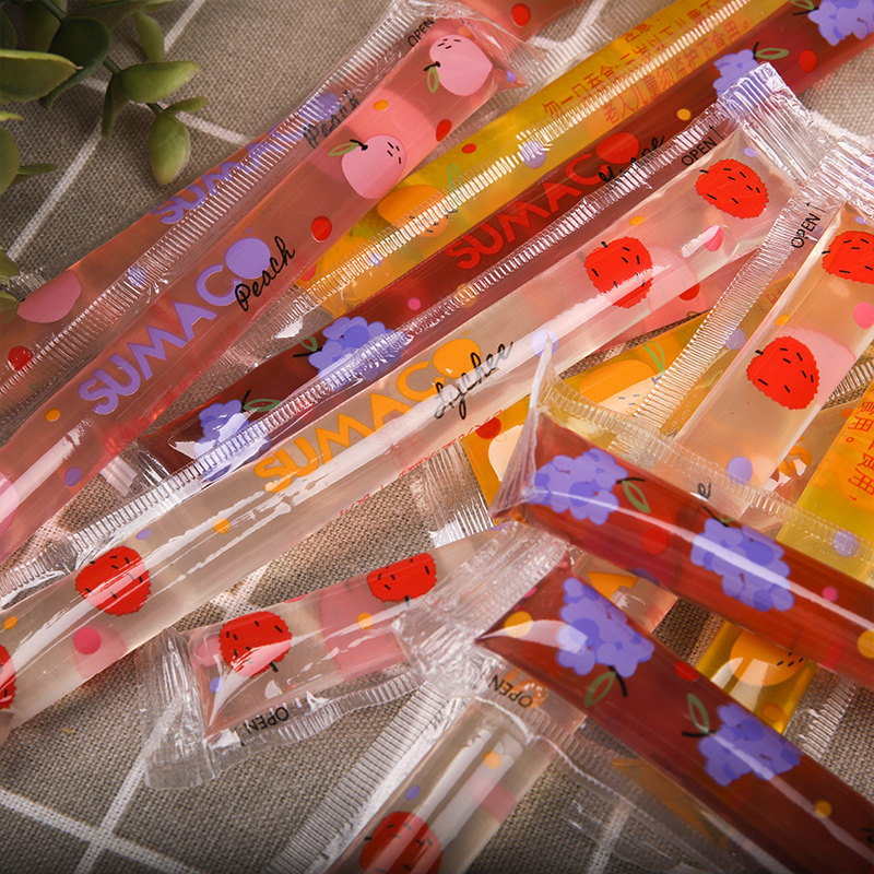 素玛综合果味条形果冻240g果冻