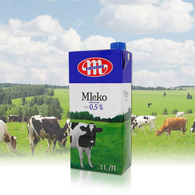 妙可维脱脂牛奶 1l/盒