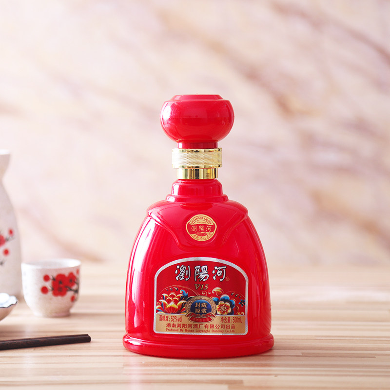 52度浏阳河酒封原浆v15500ml白酒