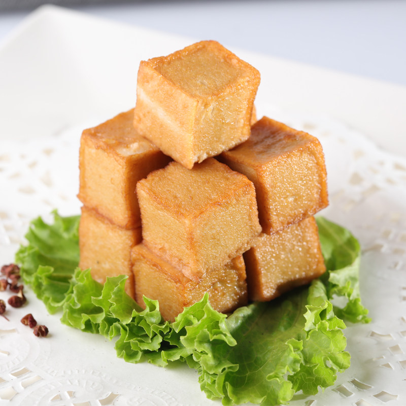 惠发鱼味豆腐200g色泽金黄营养即食食用火锅火锅丸类