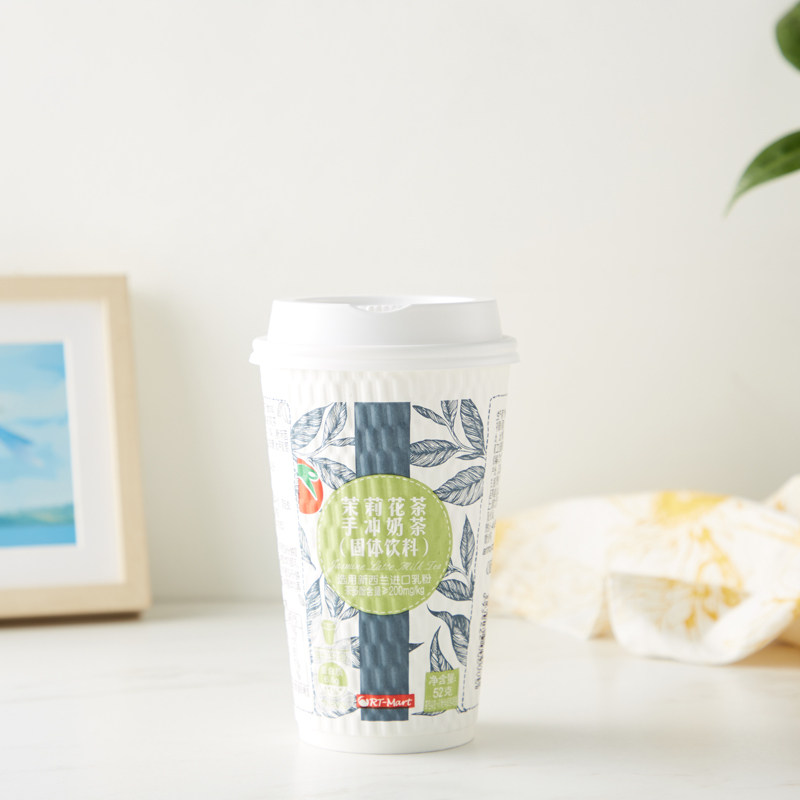 rt-mart茉莉花茶手冲奶茶52克杯装奶茶