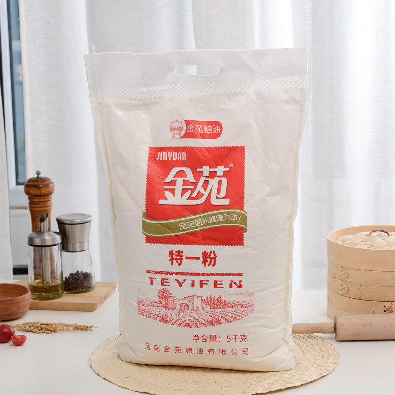 金苑特一5kg面粉馒头小麦家用烘培烘焙食用面粉