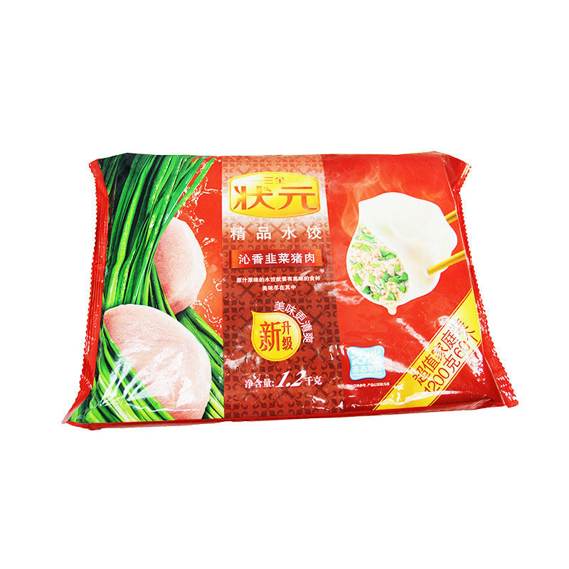 三全状元韭菜猪肉水饺1020克/袋