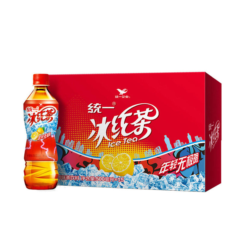 统一冰红茶500ml4瓶茶饮料