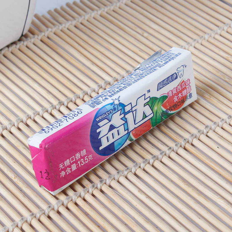 益达无糖口香糖清爽西瓜单条135g口气清新零食口香糖