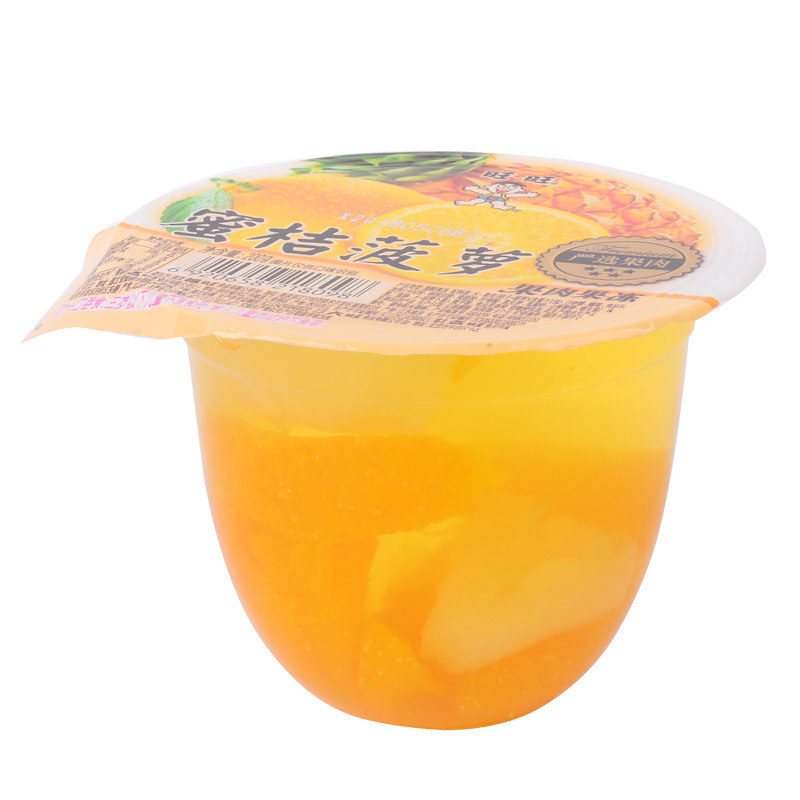 旺旺蜜桔菠萝果肉果冻200g黑皮美味清凉果冻