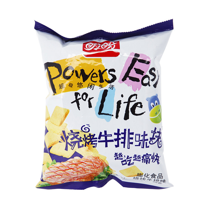 盼盼烧烤牛排60g食品蛋黄牛肉大米营养谷物膨化食品
