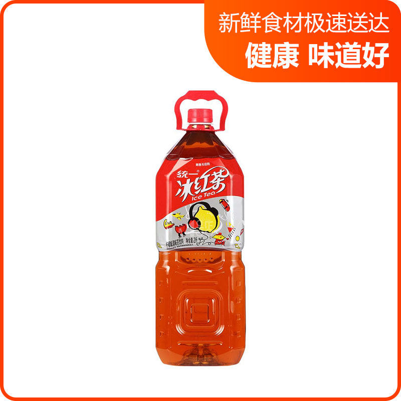 统一冰红茶饮料2l柠檬冰爽清凉清爽新鲜青春调味茶饮料