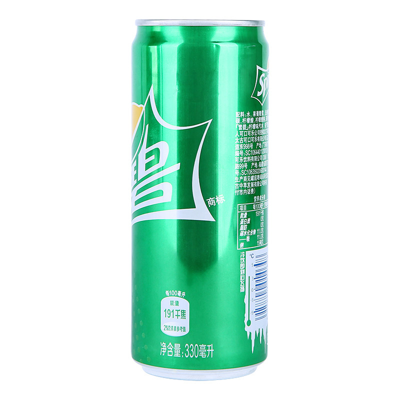 雪碧汽水 330毫升/罐