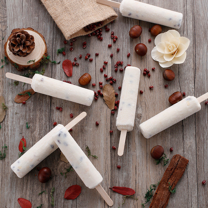 美丰栗子红豆雪糕冰淇淋冰糕冰激凌冰棒棒冰冰棍冰淇淋