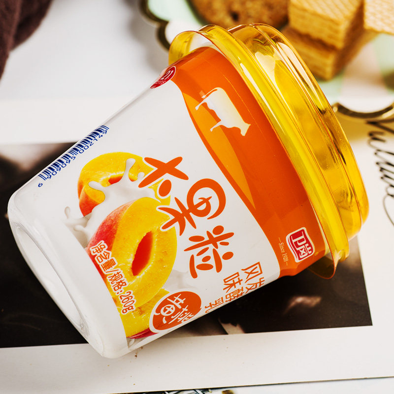 卫岗大果粒酸牛奶黄桃新鲜精选牧场低温奶