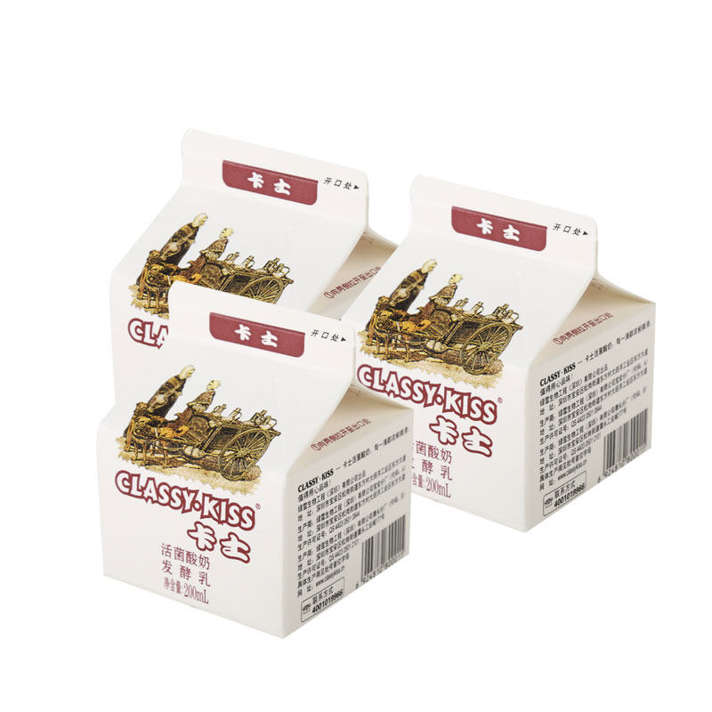 卡士发酵活菌优质营养经典配方鲜奶酸奶200ml低温奶