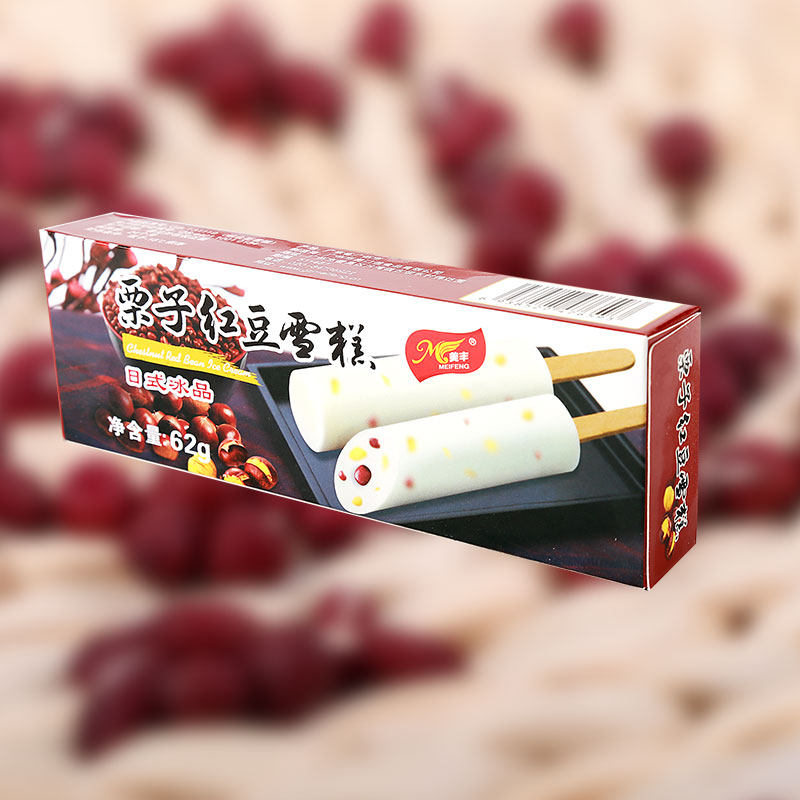 美丰栗子红豆雪糕冰棍冰棒冰淇淋冰激凌62g/支美食即食冻品 - 天猫