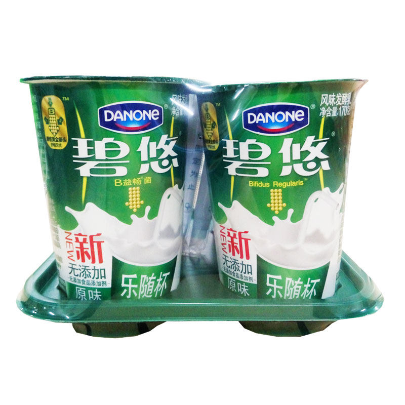 达能碧悠无添加风味发酵原味酸奶食品蛋白营养低温奶