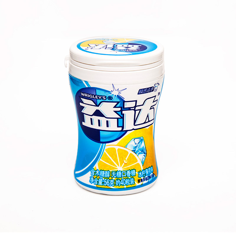 益达木糖醇无口香糖冰柠薄荷56g口香糖