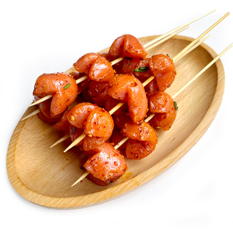开花一口台式风味热狗烤肠粒粒小香肠炸肠串串香肠