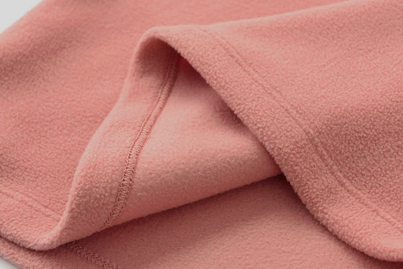 秋冬摇粒绒打底衫女双面绒内搭纯色修身保暖高领抓绒上衣堆领t恤