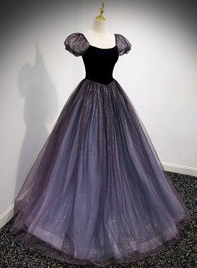 晚礼服仙气法式在逃公主高级女长裙