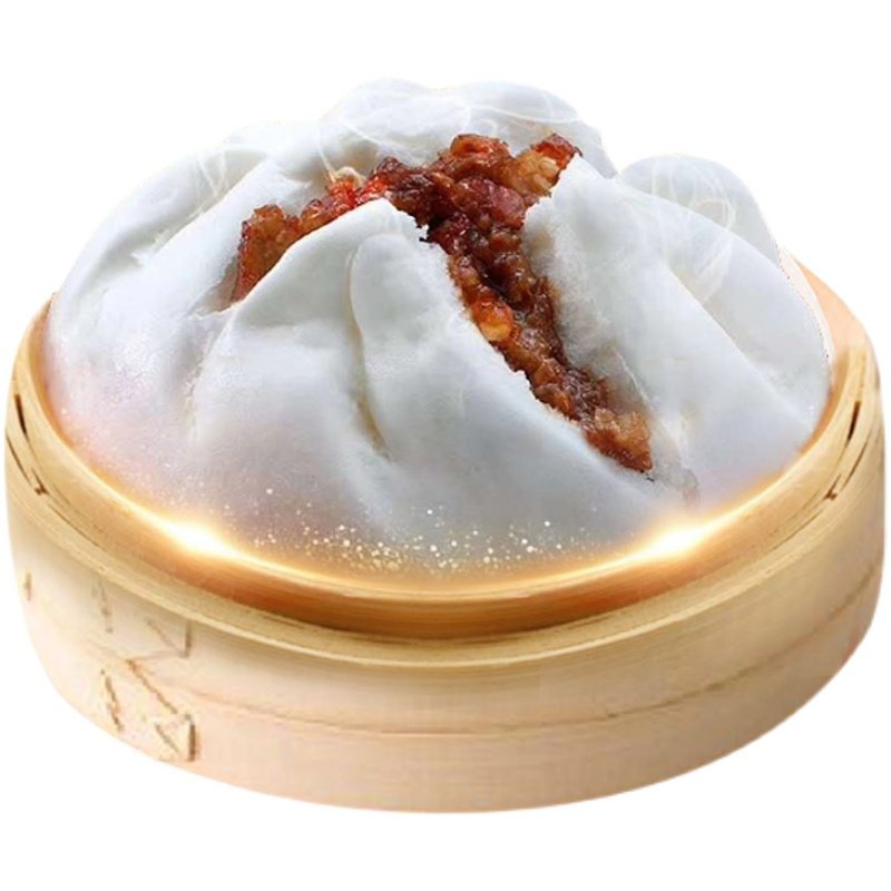金稻叉烧烧包大个早餐商用半成品手工包子港式包点