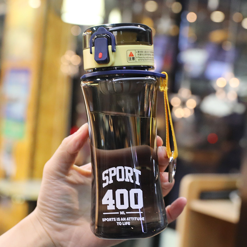 运动健身杯子女ins风塑料便携男水杯高颜值学生带滤网耐热泡茶杯