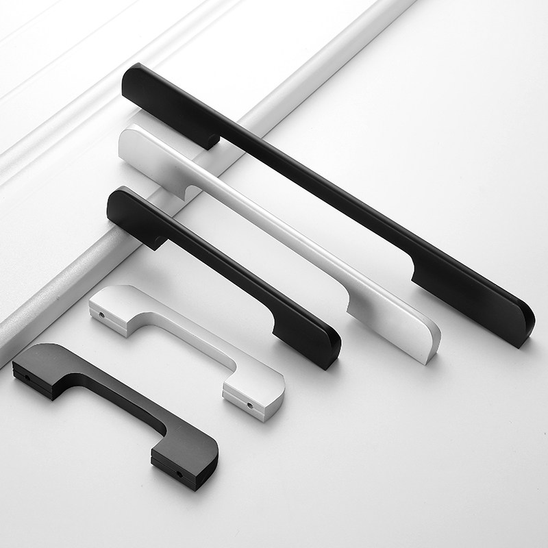 现代简约大衣衣柜门拉手铝合金加长橱柜柜门把手抽屉小拉手