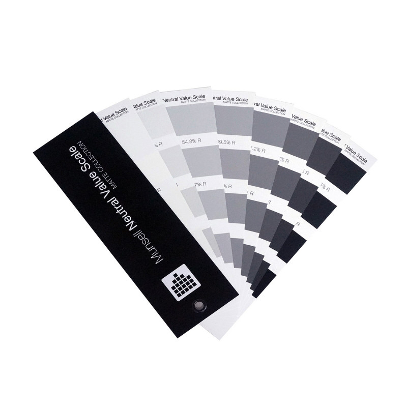 munsell精选光泽色卡灰色m50135明度蒙赛尔塞尔孟塞尔色卡