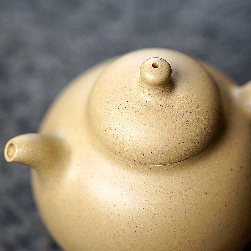 宜兴宜兴紫砂紫砂壶原矿段泥本山绿泥纯手工乳丁容量茶壶