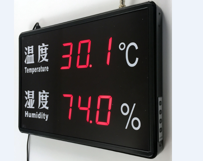 温湿度显示屏银都yd-ht823arj485连接电脑软件led显示屏