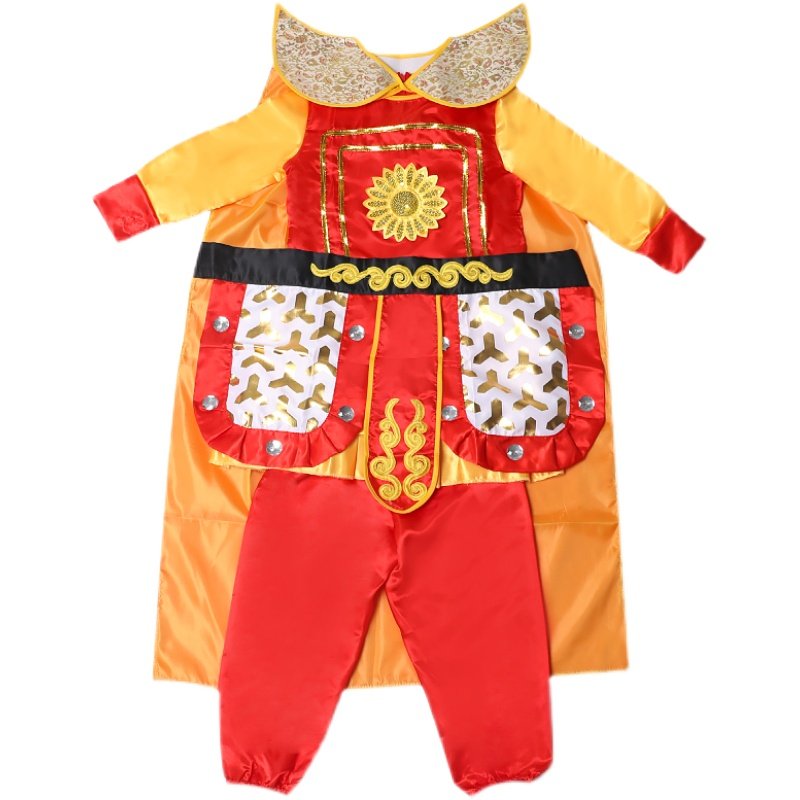 孙悟空衣服儿童西游记猴子表演出齐天大圣美猴王披风铠甲成人服装